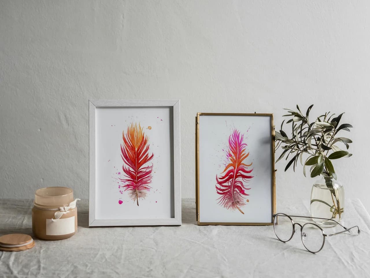 Scarlet Macaw shown in a room setting