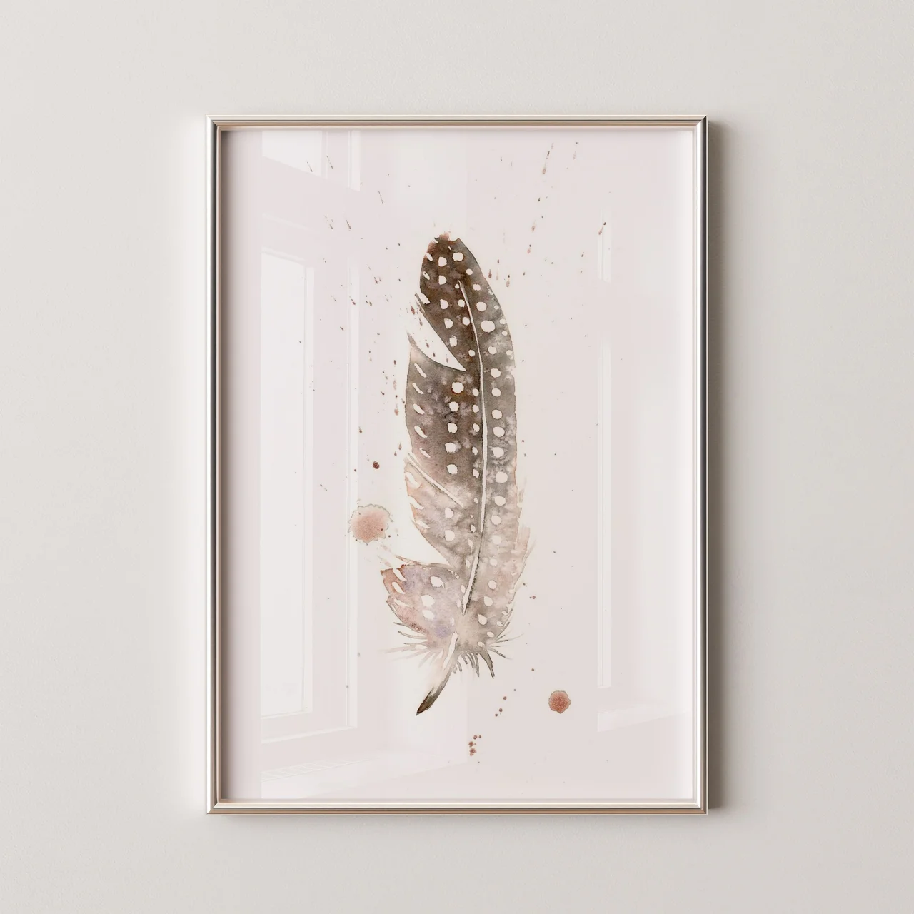 Guinea Fowl shown in a room setting