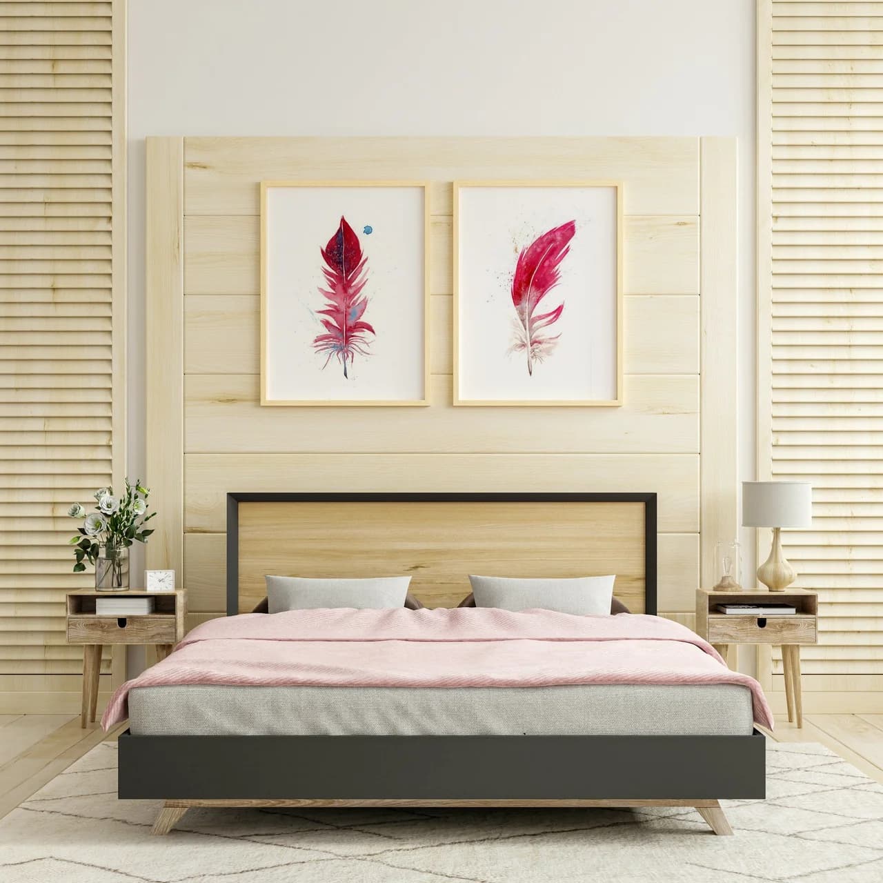 Scarlet Macaw shown in a room setting