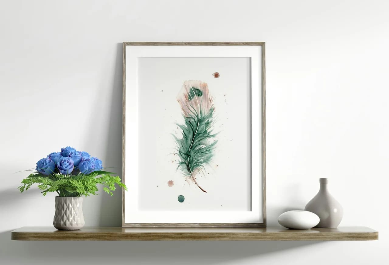 Peacock shown in a room setting