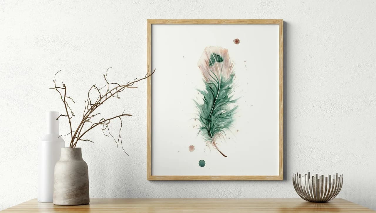 Peacock shown in a room setting