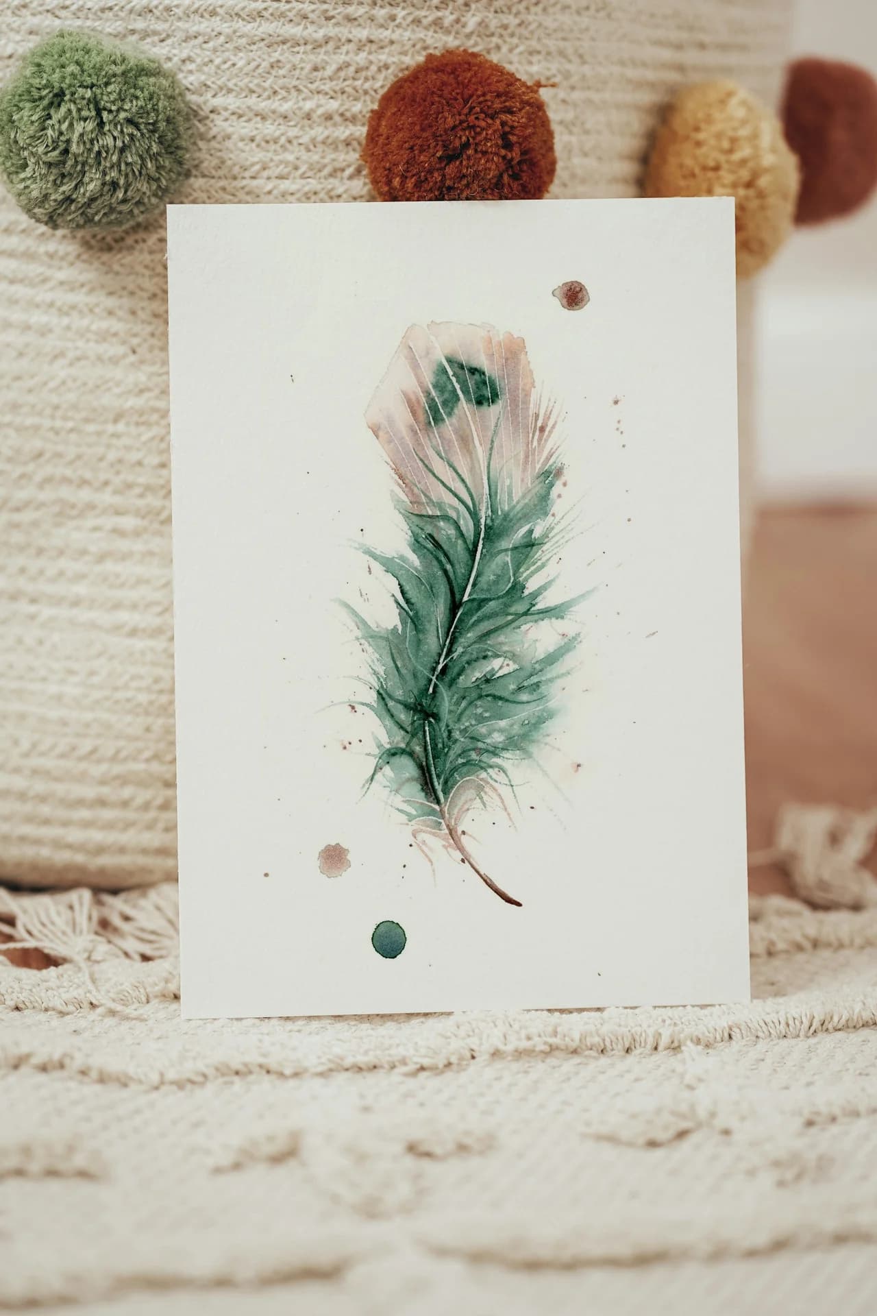 Peacock shown in a room setting