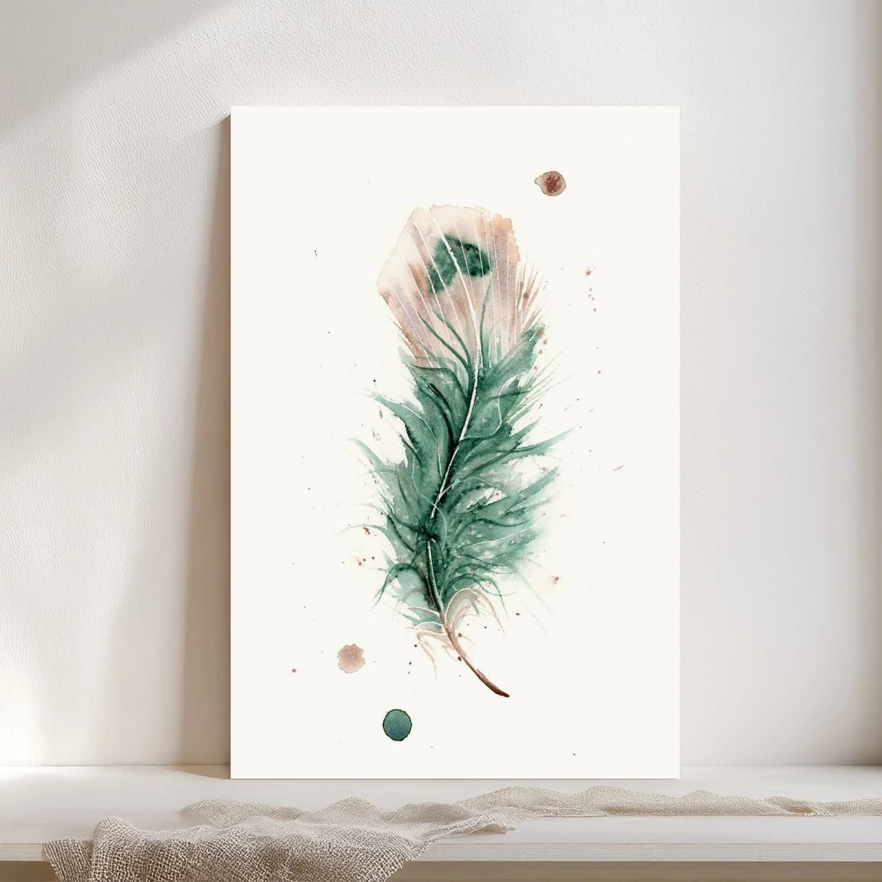 Peacock shown in a room setting