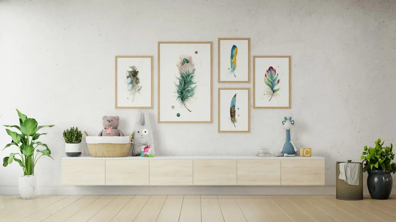 Peacock shown in a room setting