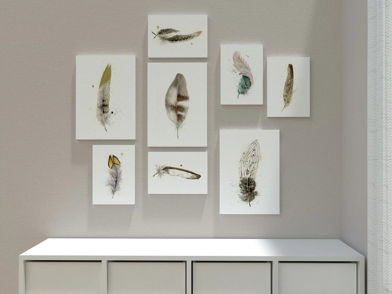 Silver Pheasant shown in a room setting