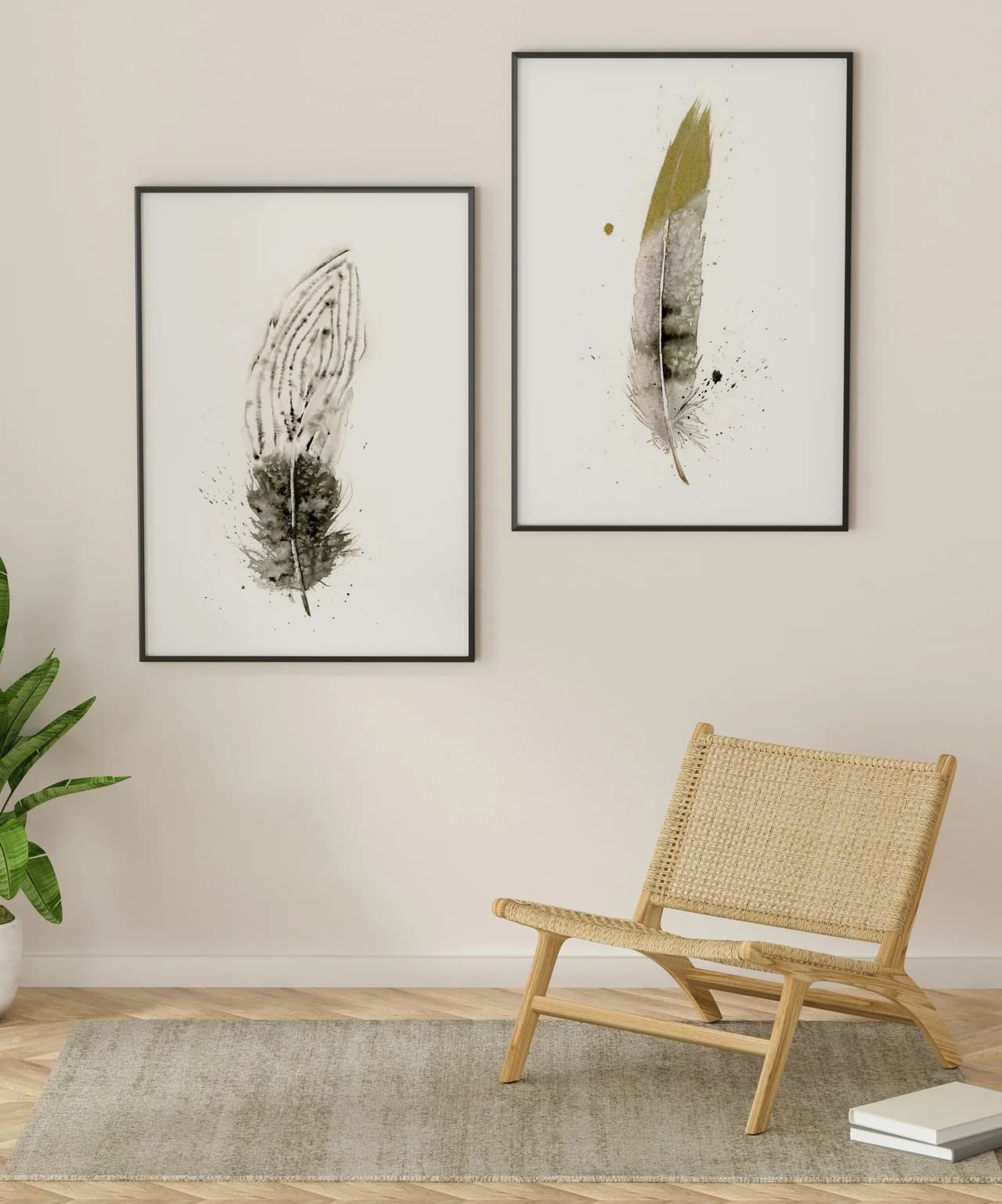 Silver Pheasant shown in a room setting