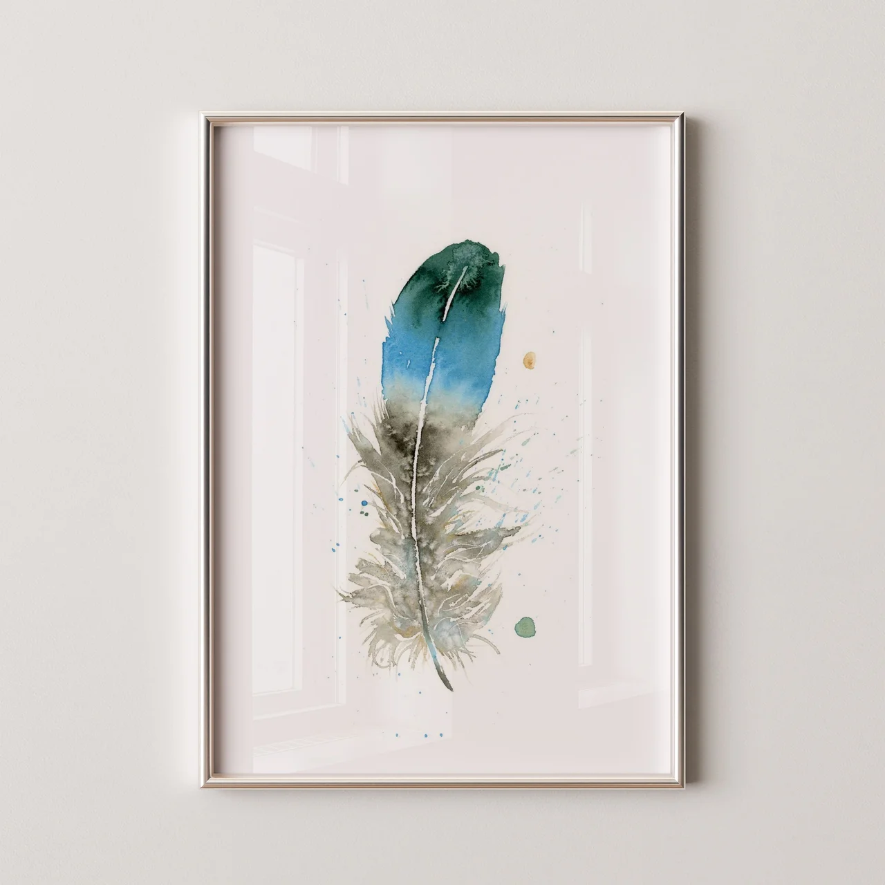 Duck shown in a room setting