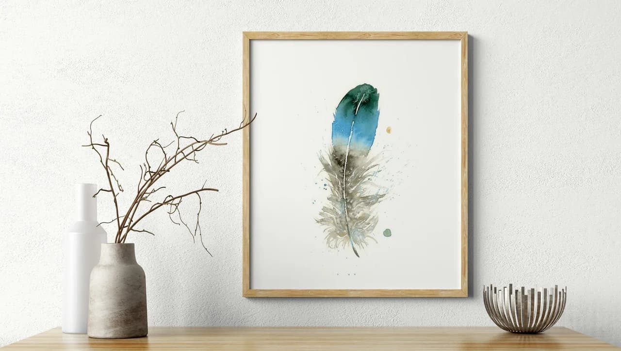 Duck shown in a room setting