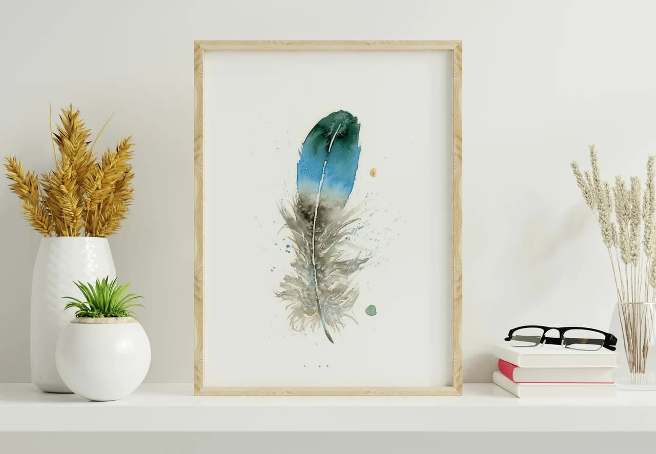 Duck shown in a room setting