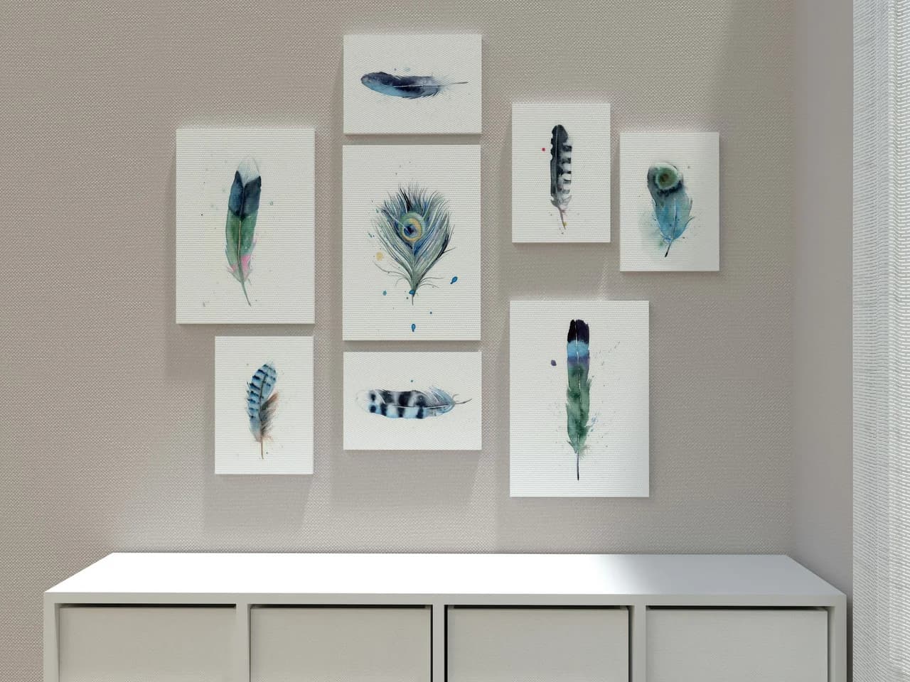 Magpie Tailfeather shown in a room setting