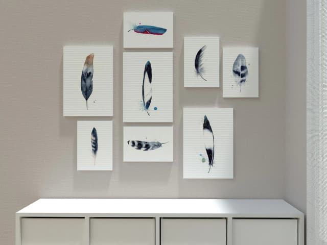 Magpie Wing shown in a room setting