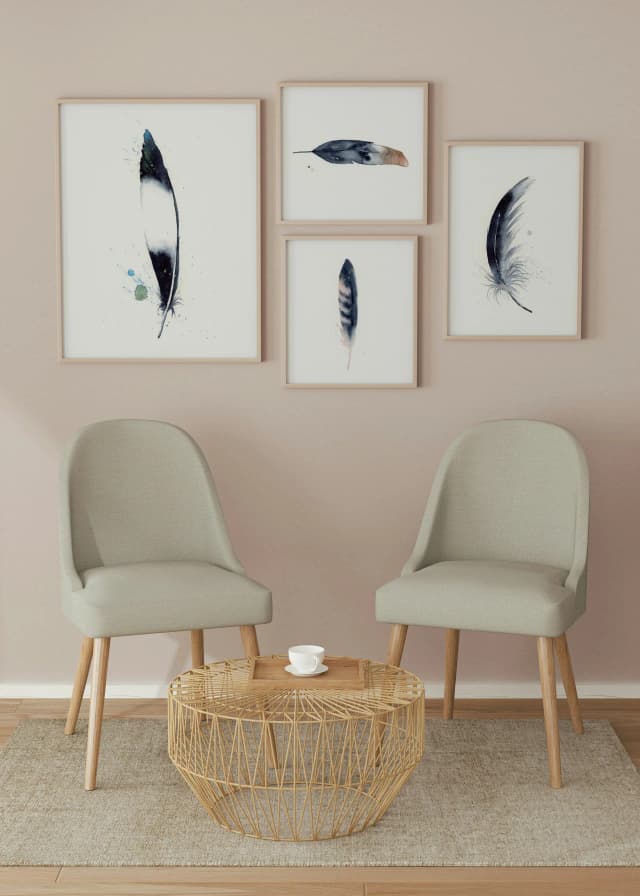 Magpie Wing shown in a room setting
