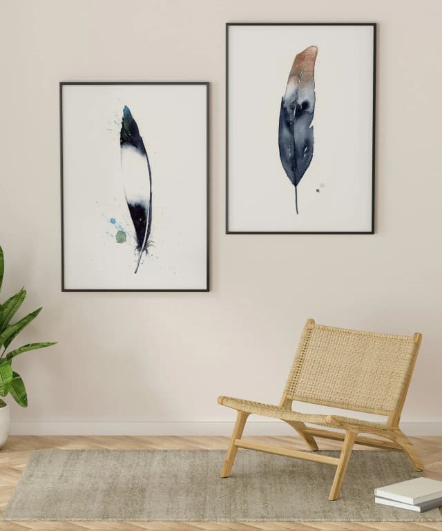 Magpie Wing shown in a room setting