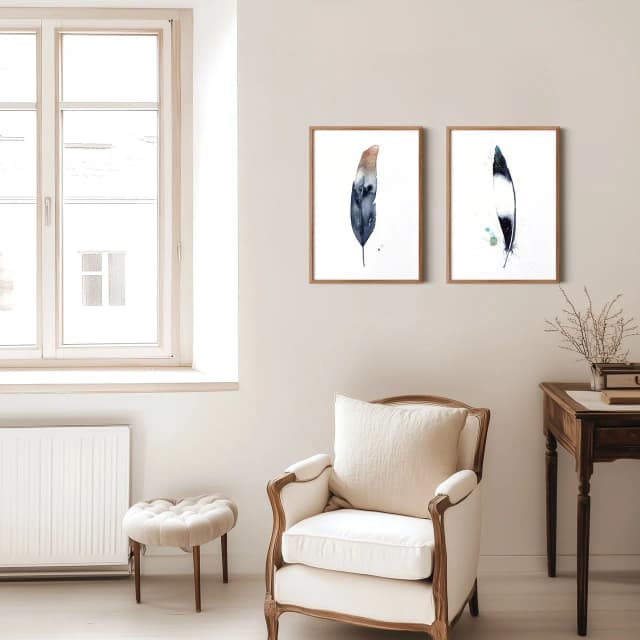 Magpie Wing shown in a room setting