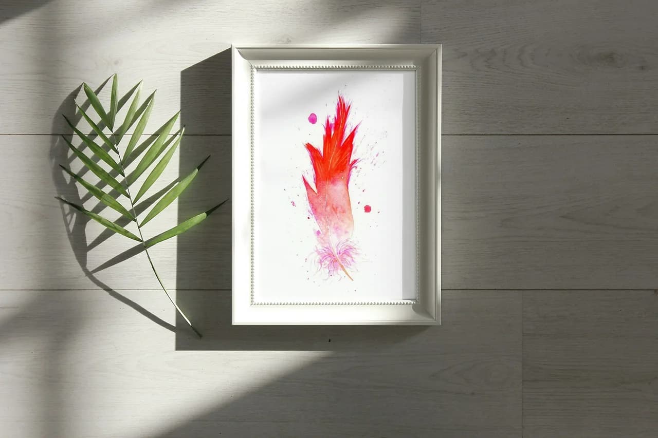 Flamingo shown in a room setting