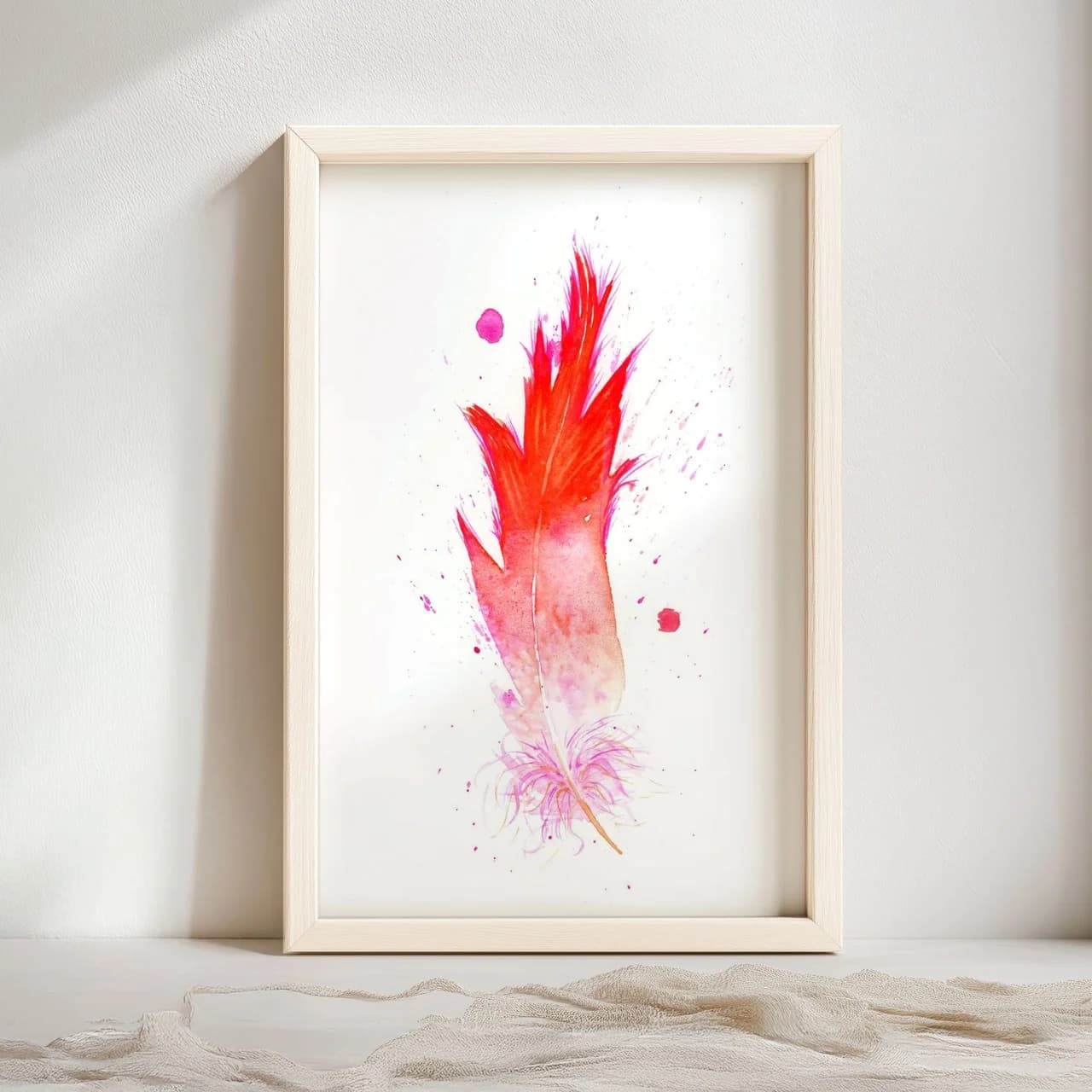 Flamingo shown in a room setting