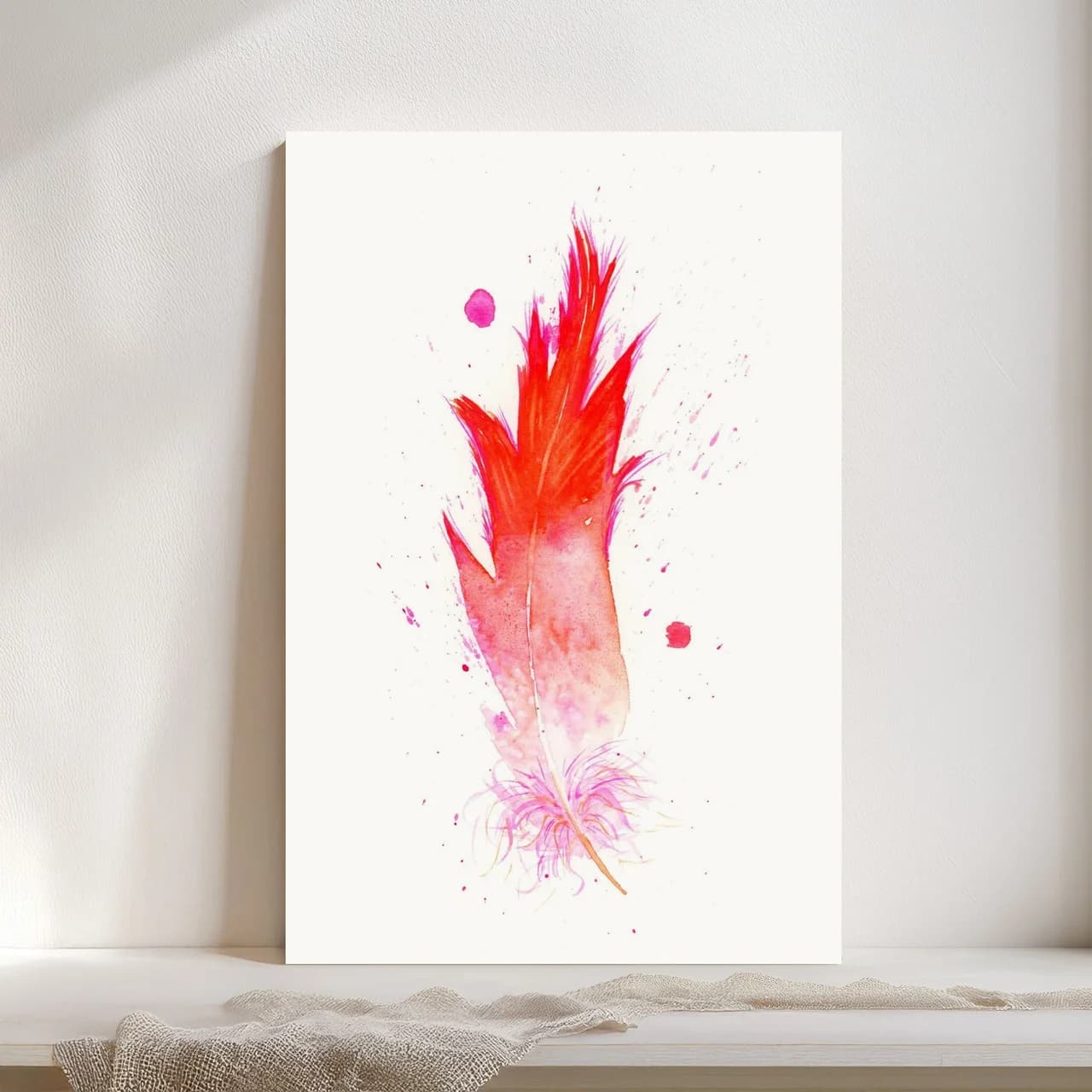 Flamingo shown in a room setting