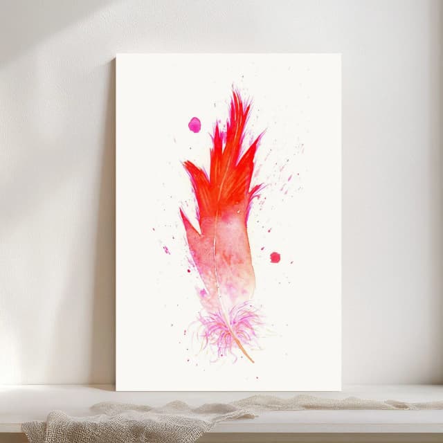 Flamingo shown in a room setting