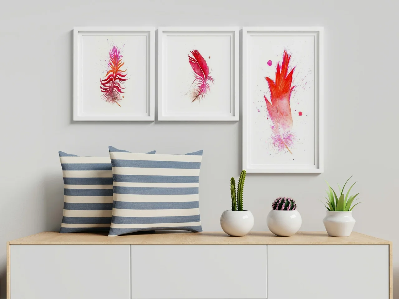Flamingo shown in a room setting