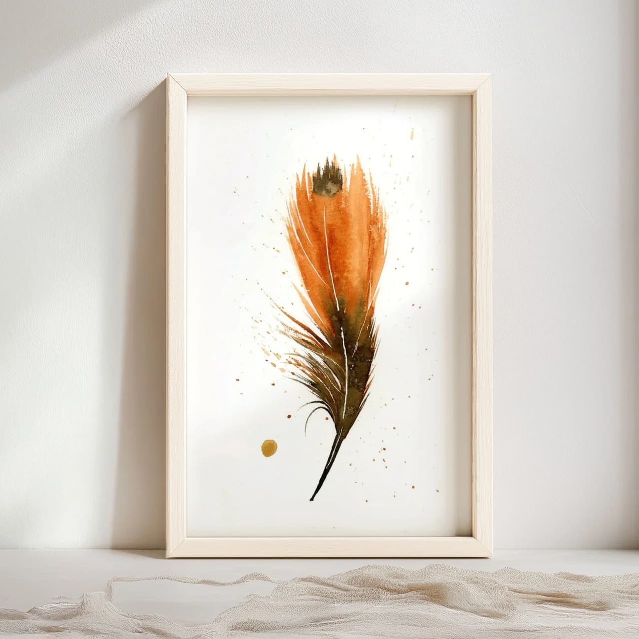 American Robin shown in a room setting