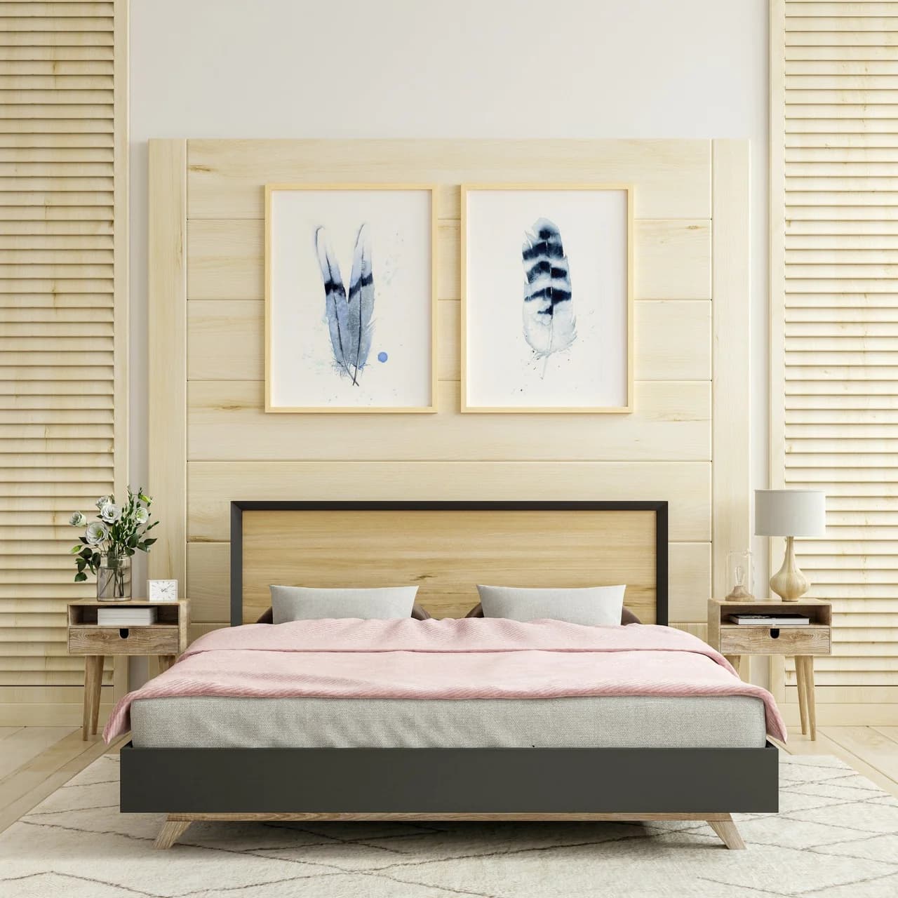 Two Doves shown in a room setting