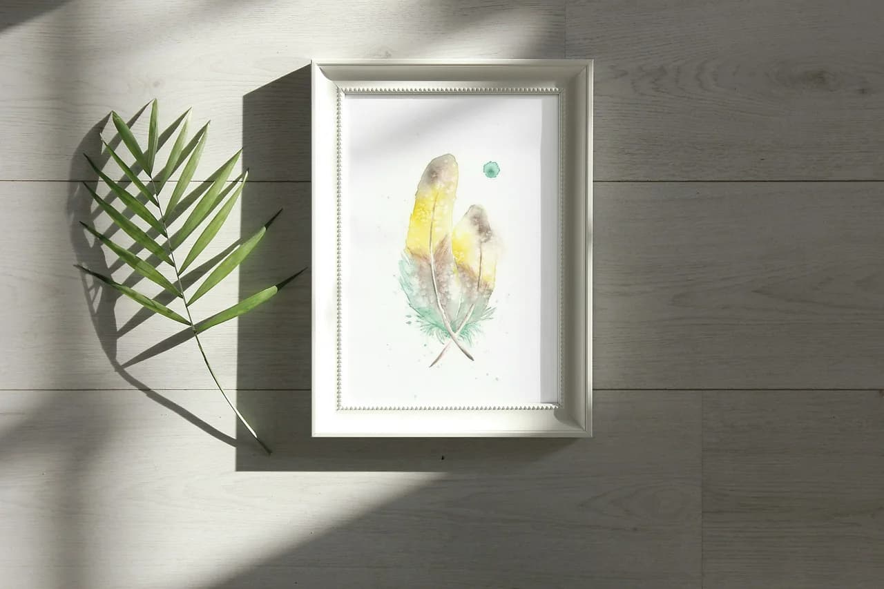 Love Birds shown in a room setting