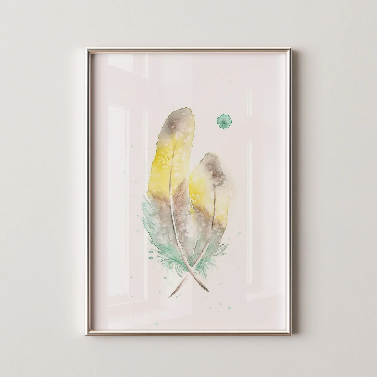 Love Birds shown in a room setting