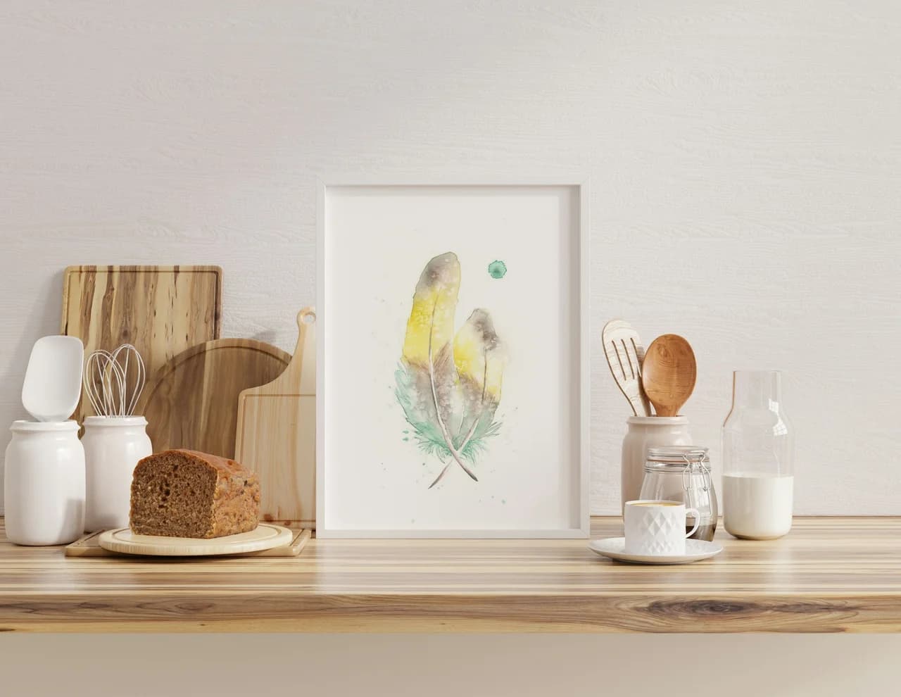 Love Birds shown in a room setting