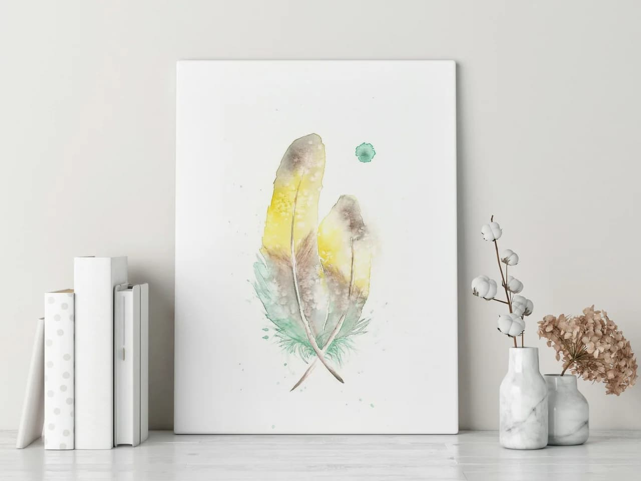 Love Birds shown in a room setting