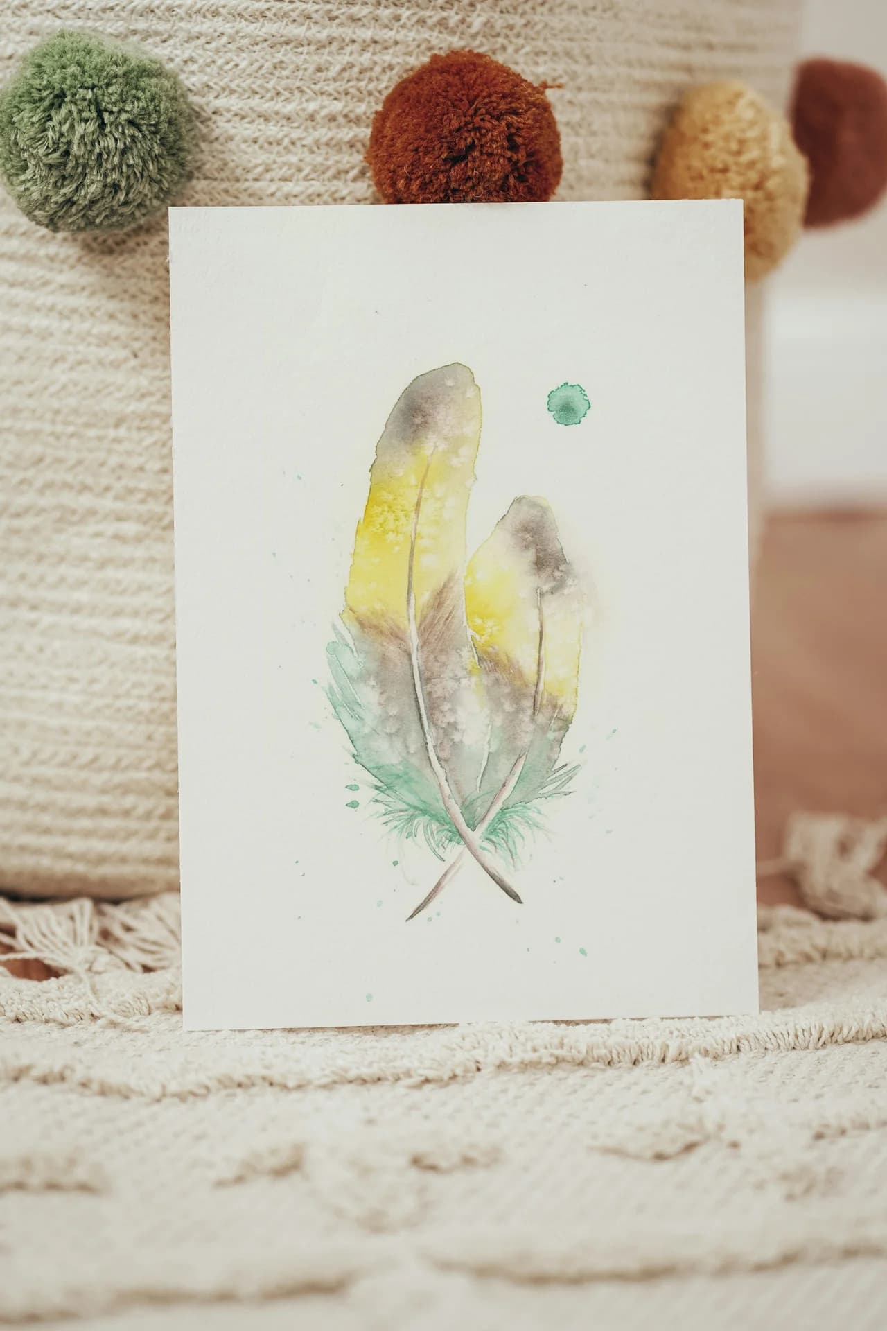 Love Birds shown in a room setting