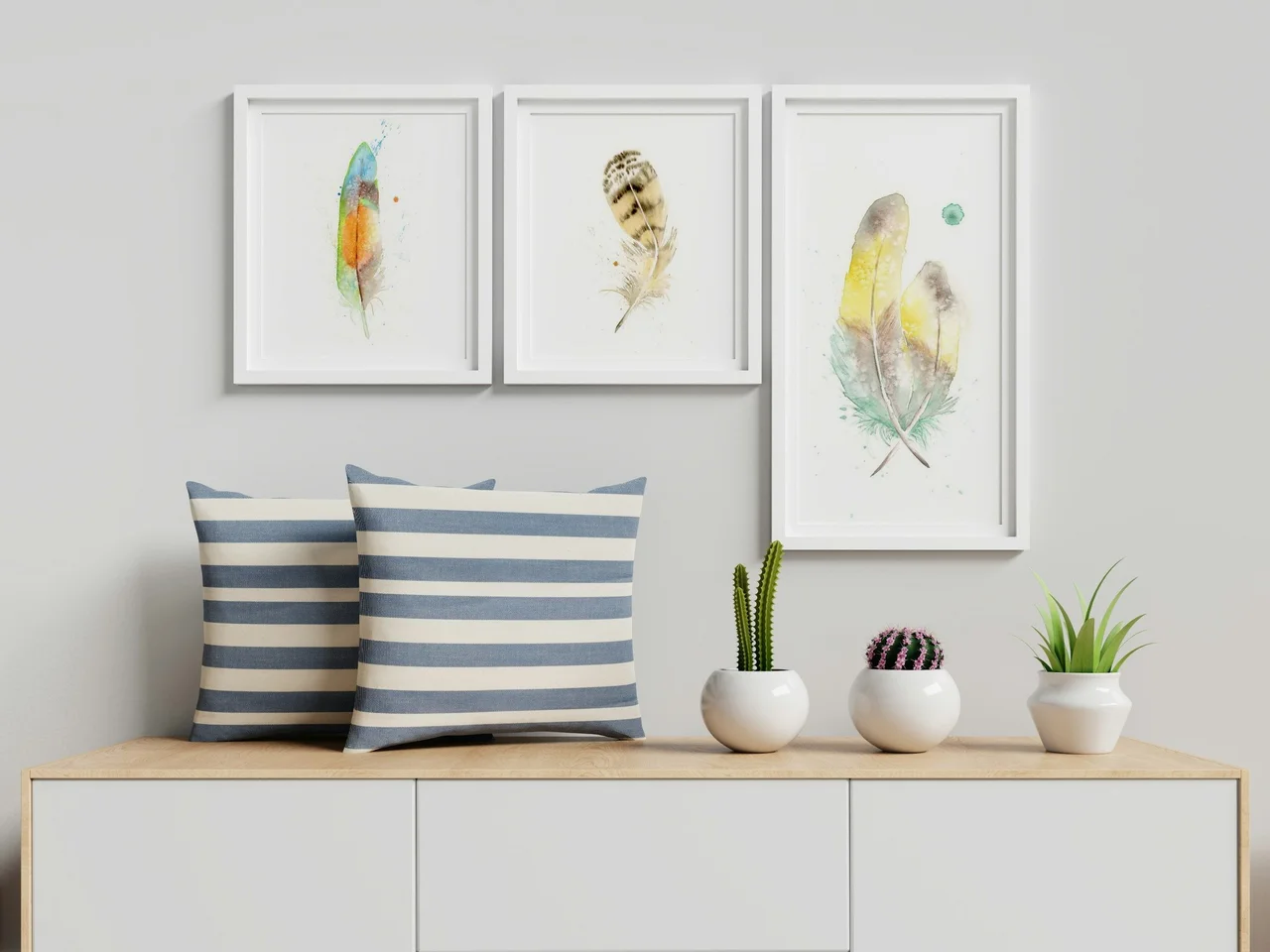 Love Birds shown in a room setting