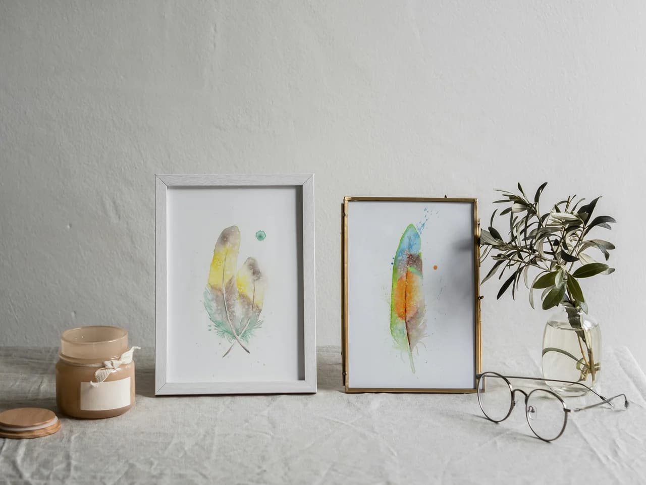 Love Birds shown in a room setting