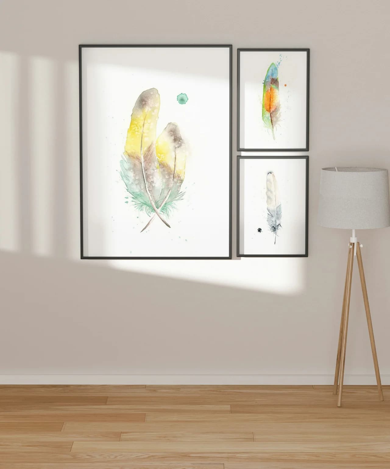 Love Birds shown in a room setting