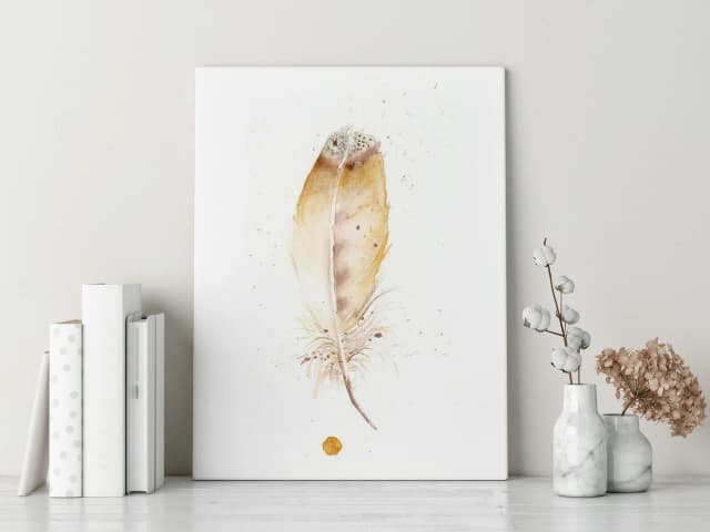 Owl shown in a room setting