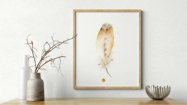 Owl shown in a room setting