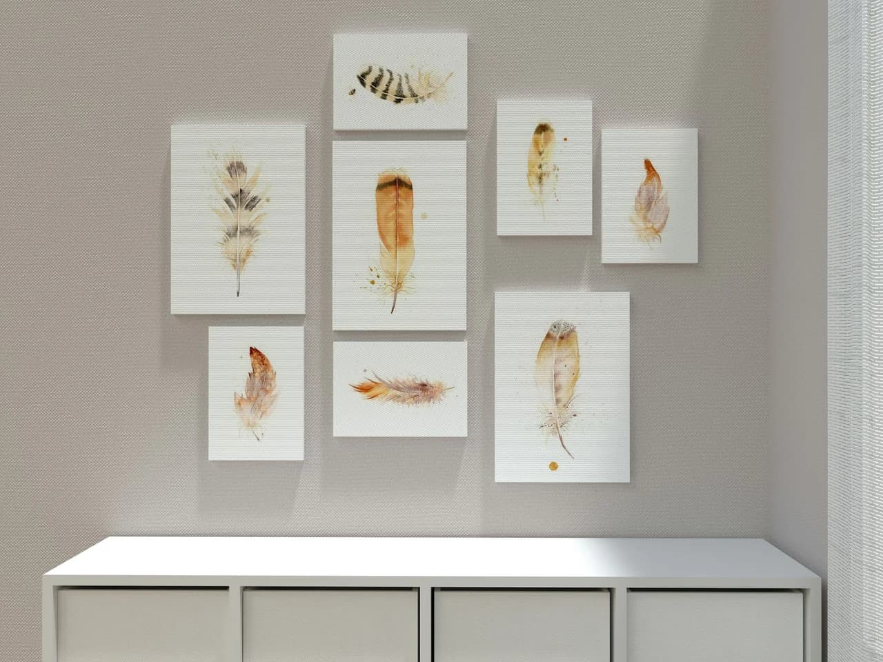 Owl shown in a room setting