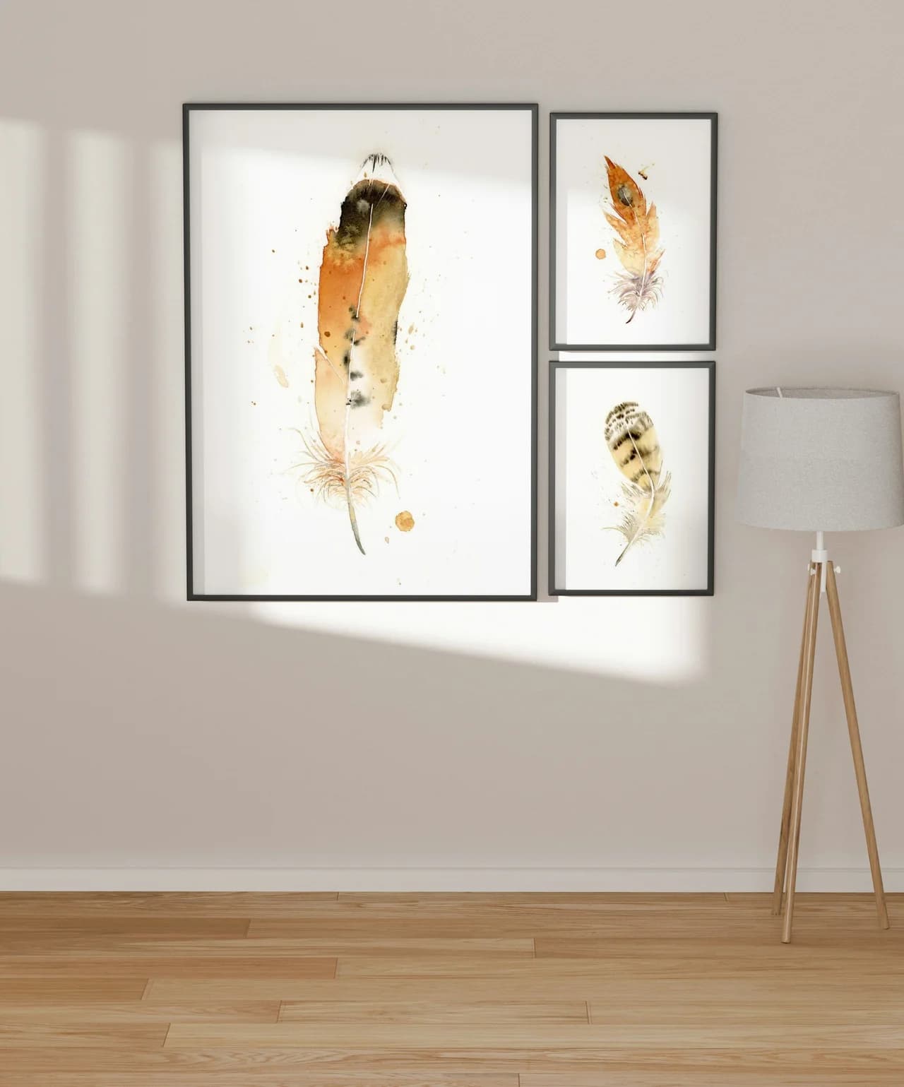 Red Tailed Hawk shown in a room setting