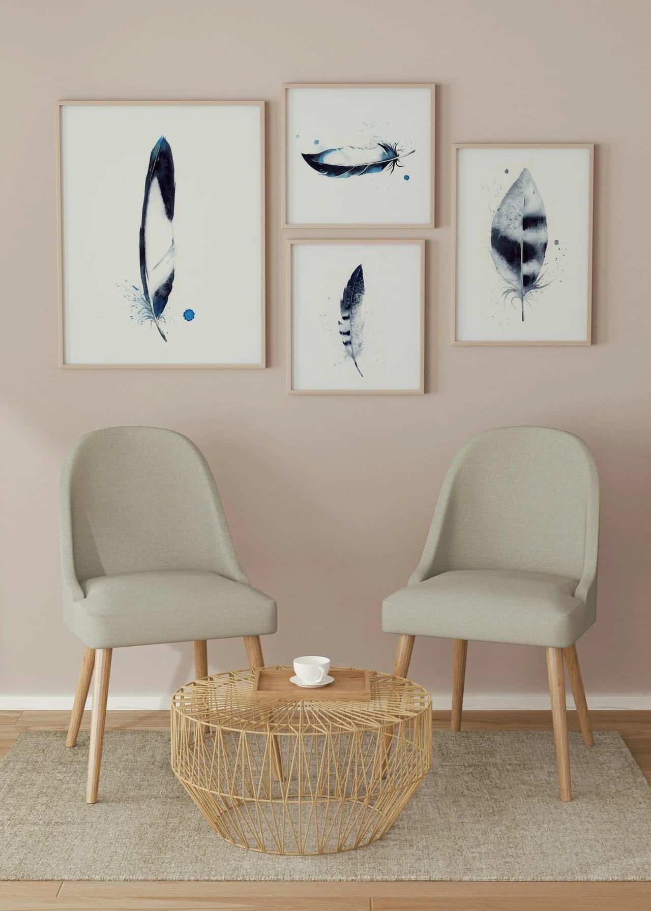 Magpie shown in a room setting