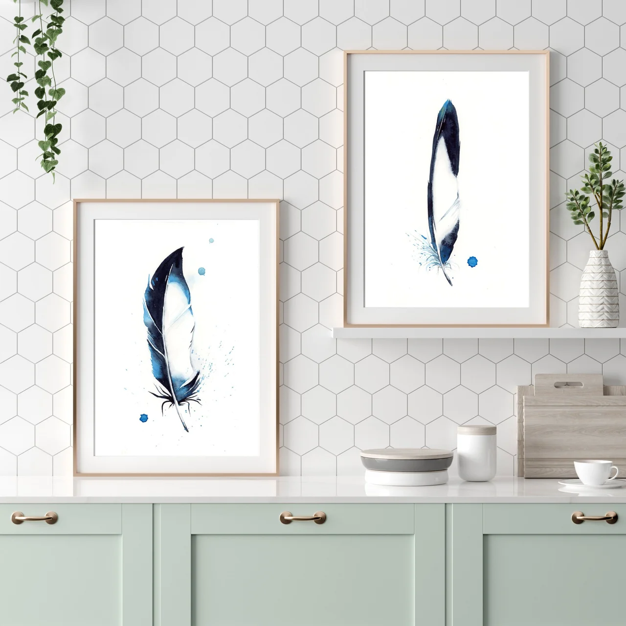 Magpie shown in a room setting