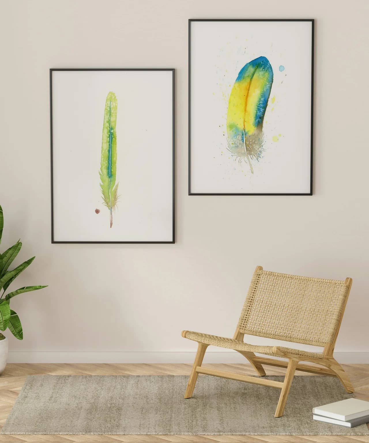 Quetzal shown in a room setting