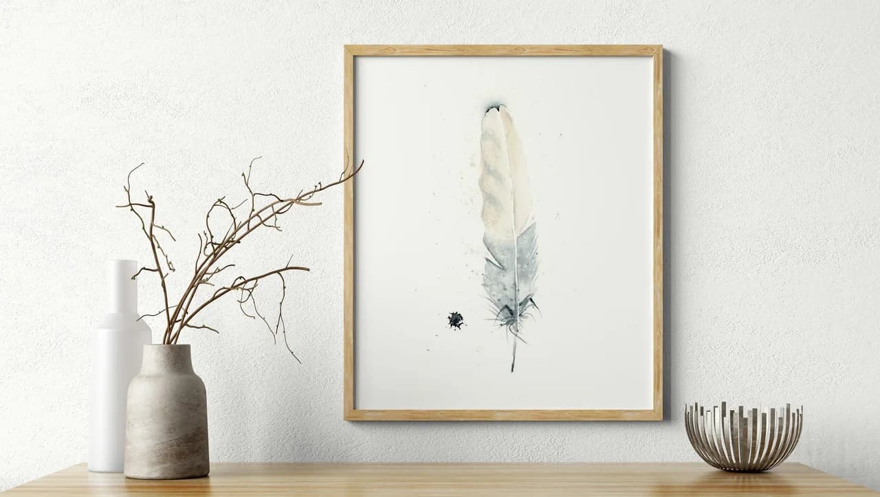 Bald Eagle shown in a room setting