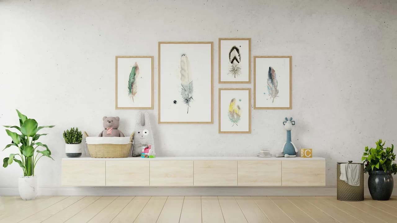 Bald Eagle shown in a room setting