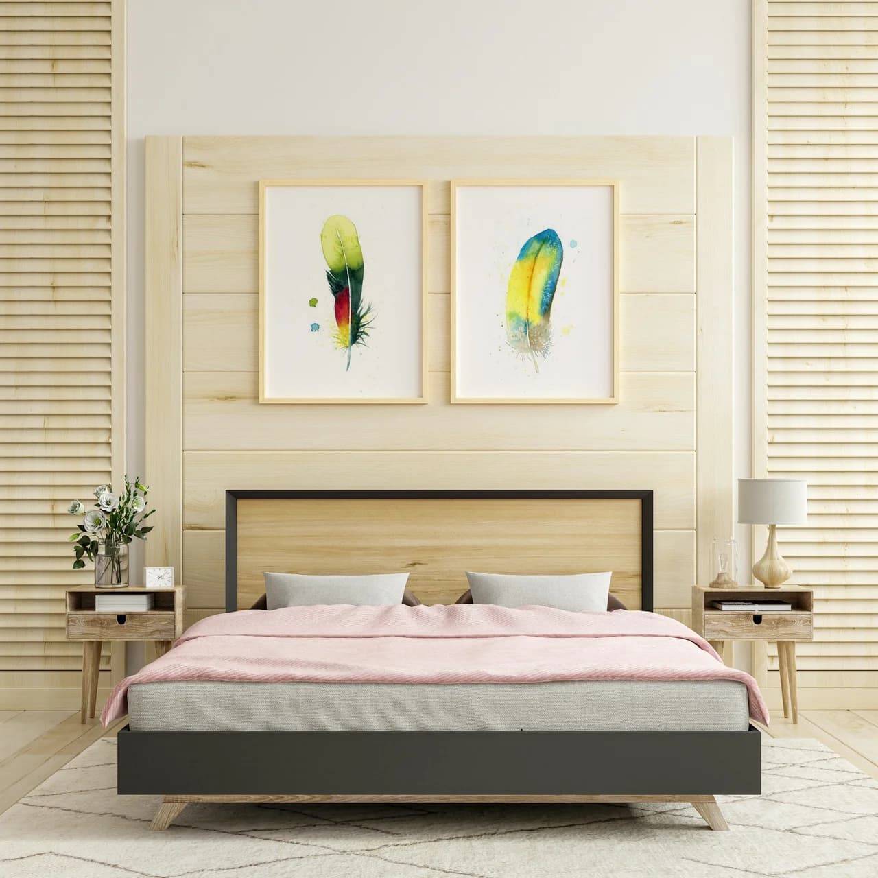 Scarlet Macaw shown in a room setting