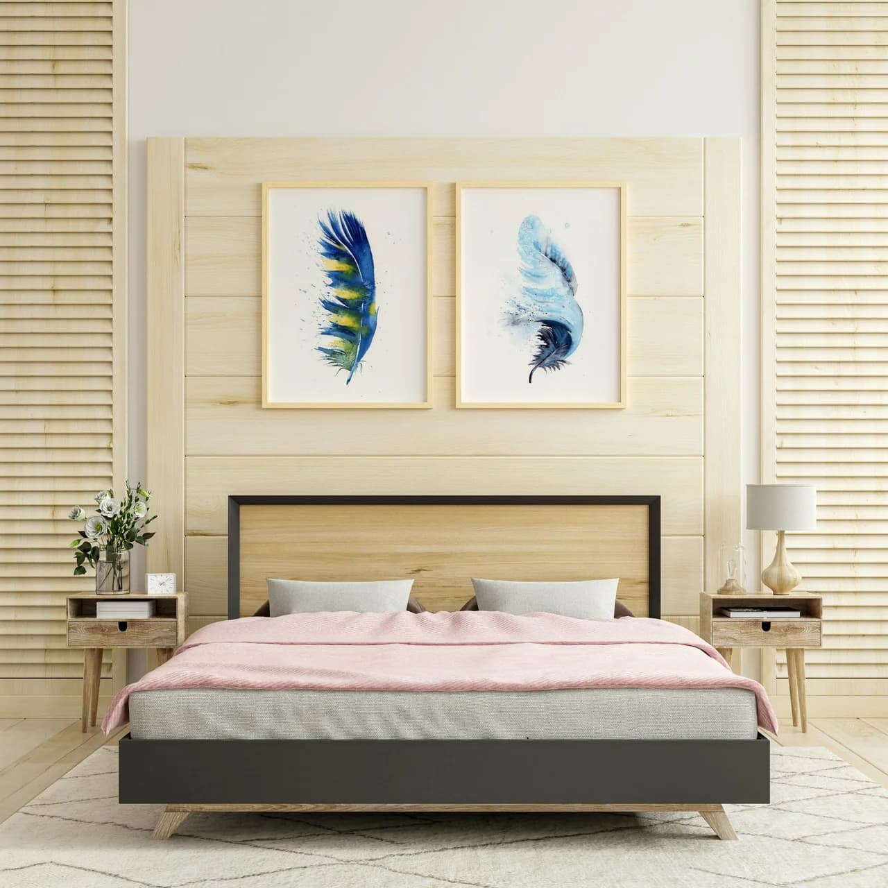 Macaw shown in a room setting
