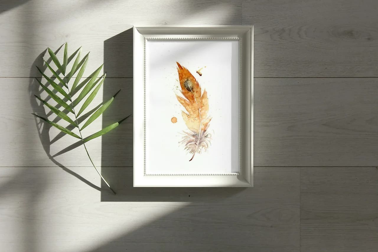 Barn Owl shown in a room setting