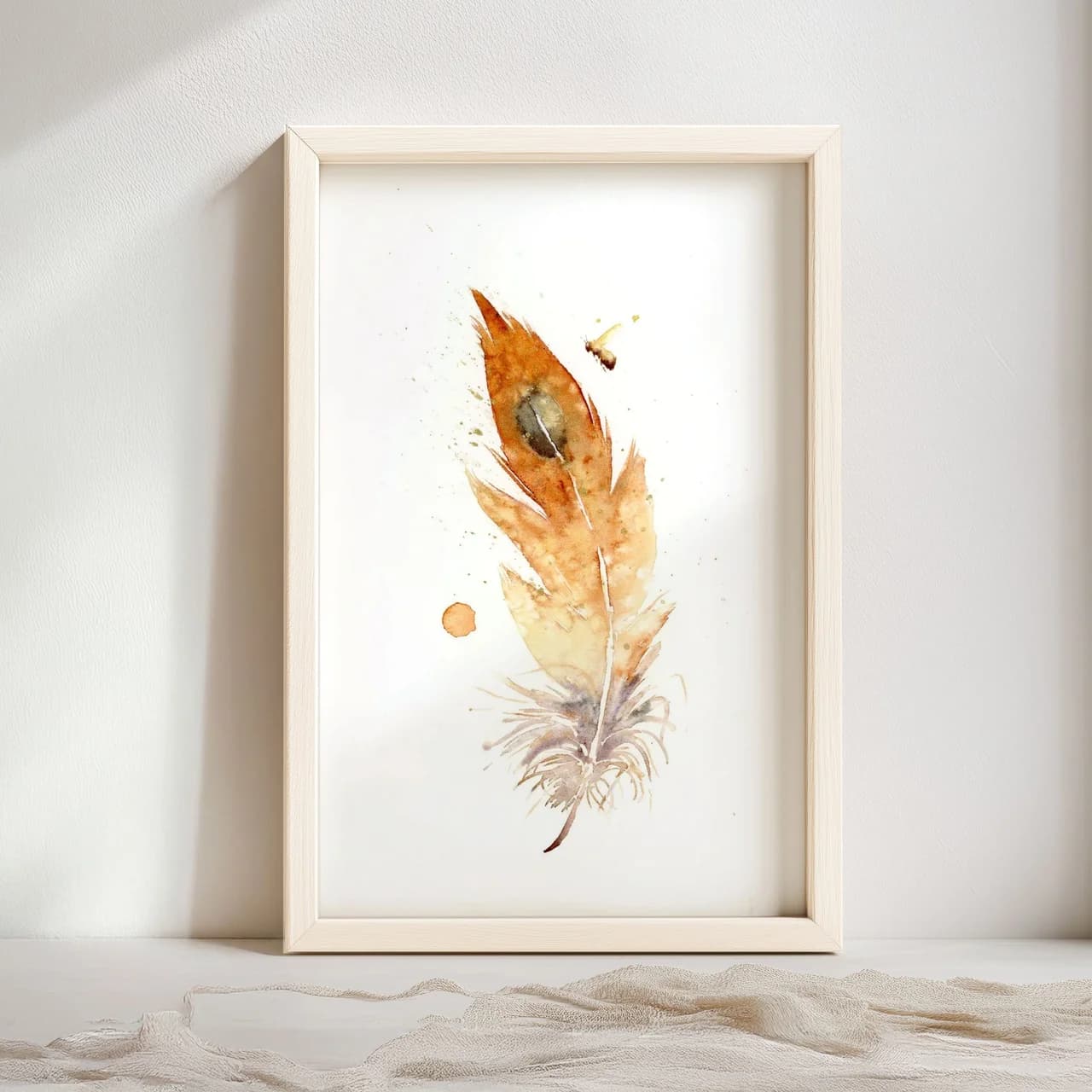 Barn Owl shown in a room setting