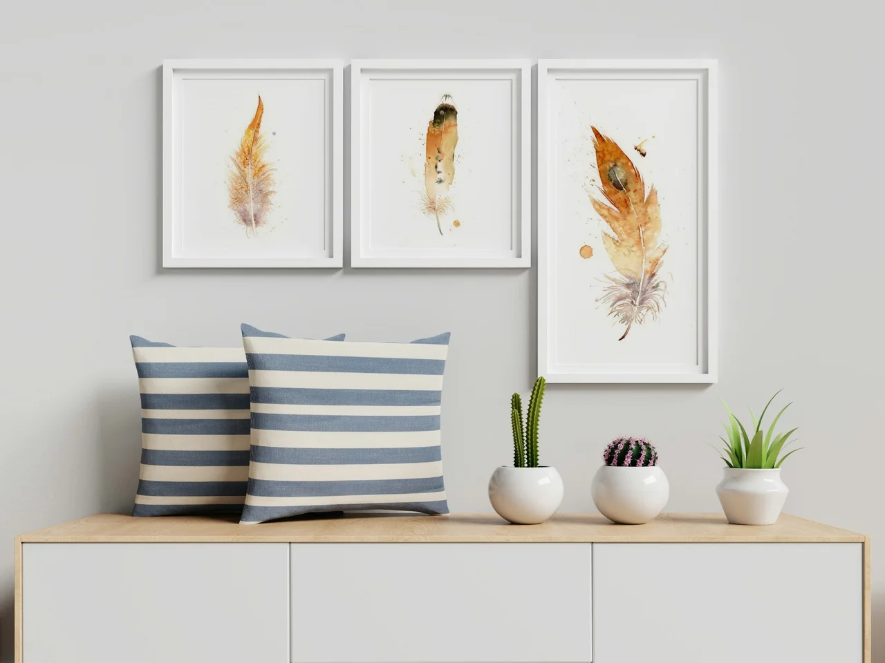 Barn Owl shown in a room setting