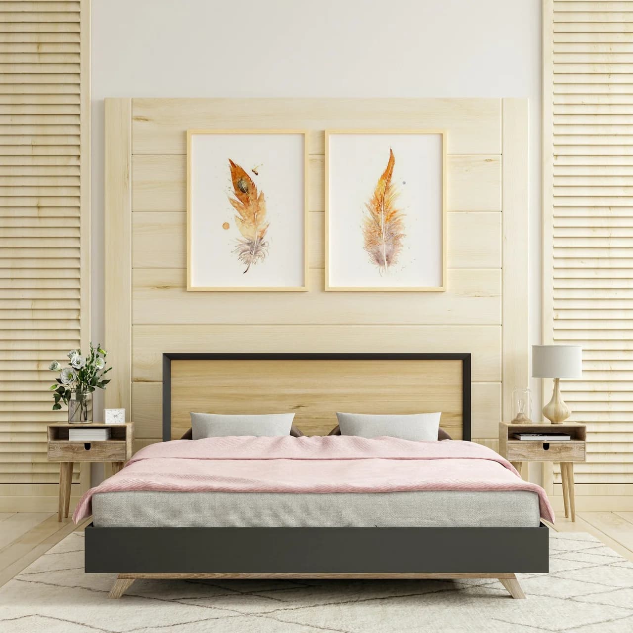 Barn Owl shown in a room setting