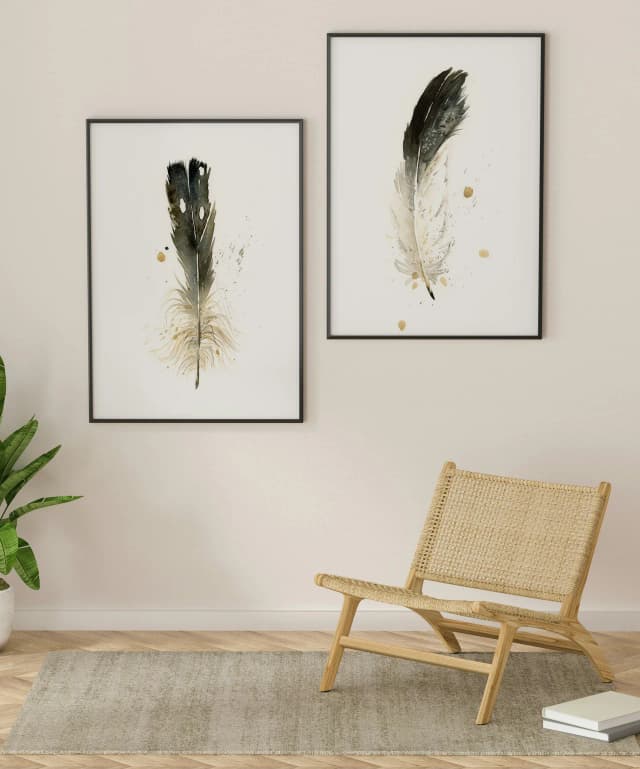 Loon shown in a room setting