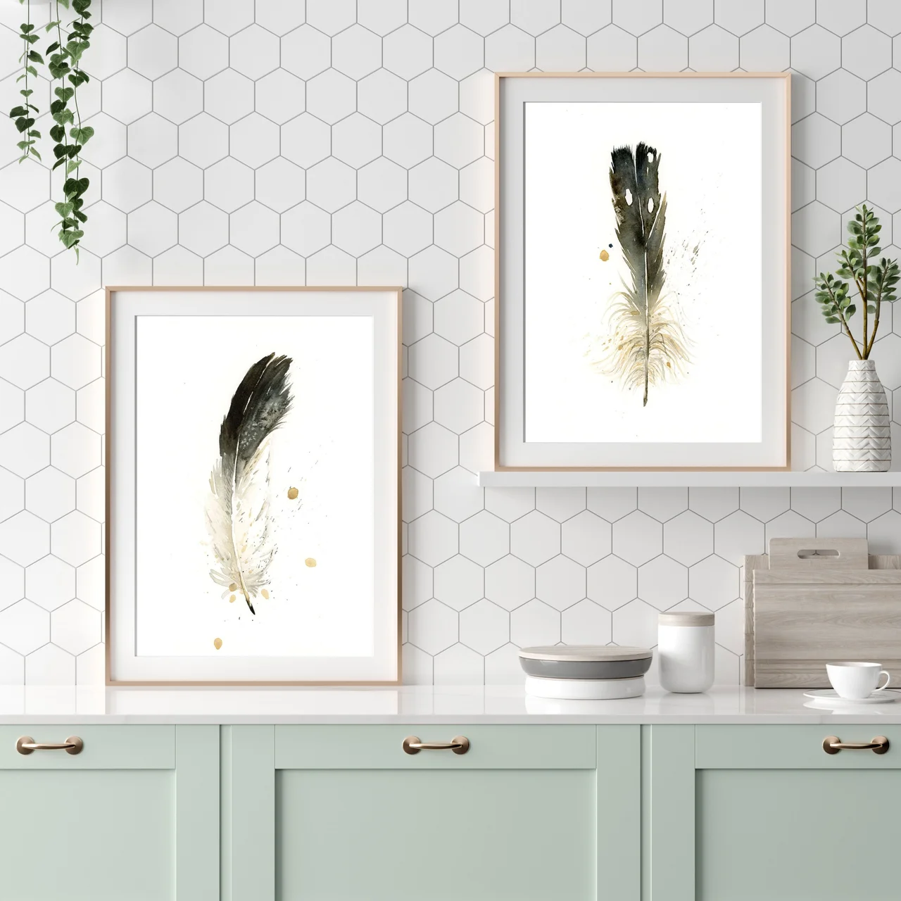 Loon shown in a room setting